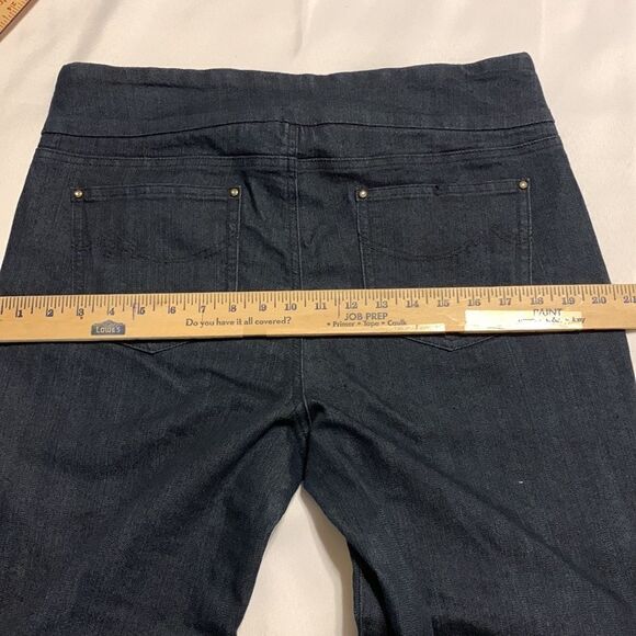 Denim & Co. Size 14 tall pull on elastic waist denim jeans - Picture 3 of 8